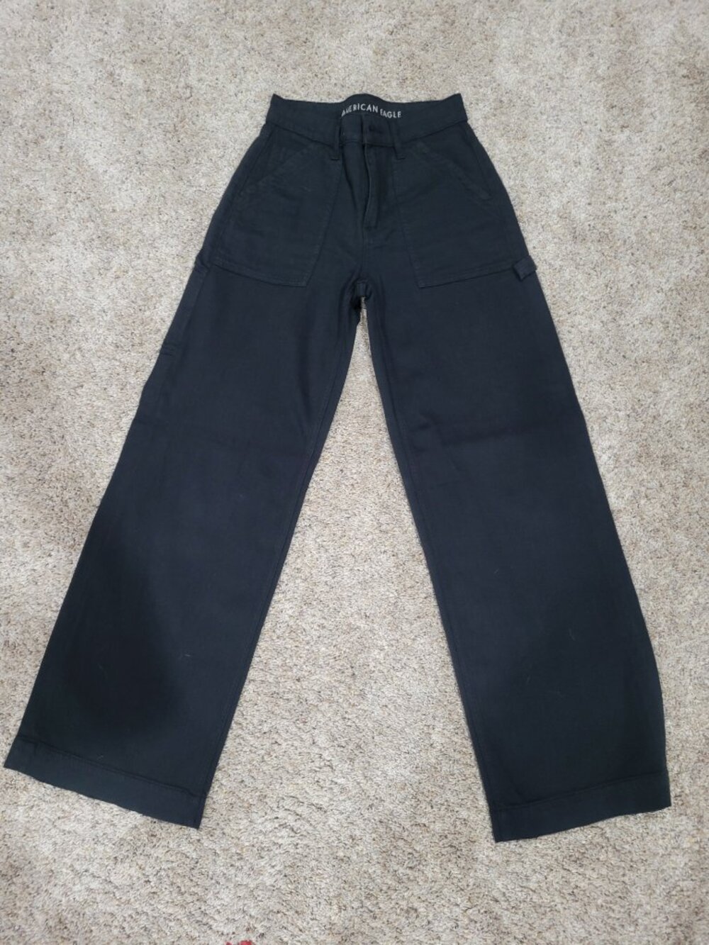 American Eagle black wide leg pants